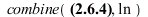 combine(`+`(`*`(`/`(1, 2), `*`(ln(`+`(x, y)))), `-`(`*`(2, `*`(ln(`*`(x, `*`(y)))))), `-`(ln(x)), ln(y)), ln); 